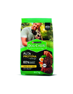 Alimento Dog Chow Alta Proteína Adulto Carne Huevo 2 KG