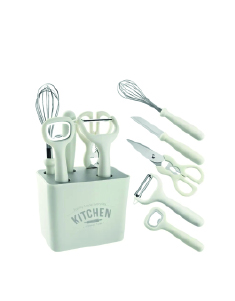 Juego de Utensilios de Cocina con Soporte 6 Piezas