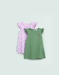 Pack X2 Vestidos Para Bebe Niña Baby Circus Alita